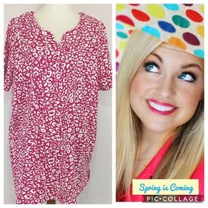 Womens Notch Neck Tunic Top SZ 1X (22/24) NEW